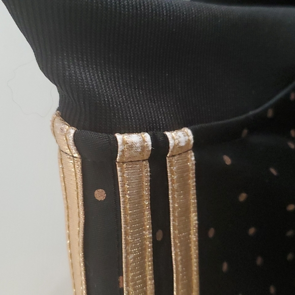 Adidas | Black Jacket Rose Gold Metallic Polka-dot - Picture 7 of 7